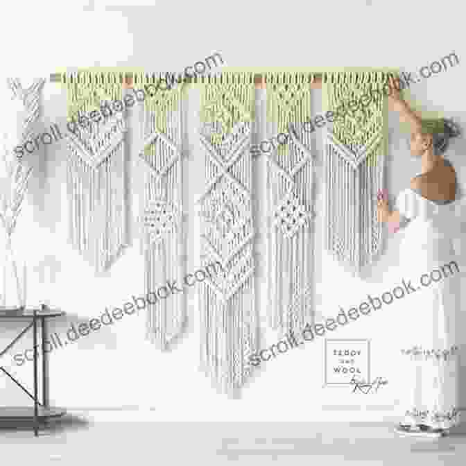 A Macrame Wall Hanging With A Geometric Design Crochet World : Creative Crochet In A Day: 40 Fun And Fabulous Project That Can Be Made In 12 Hours Or Less