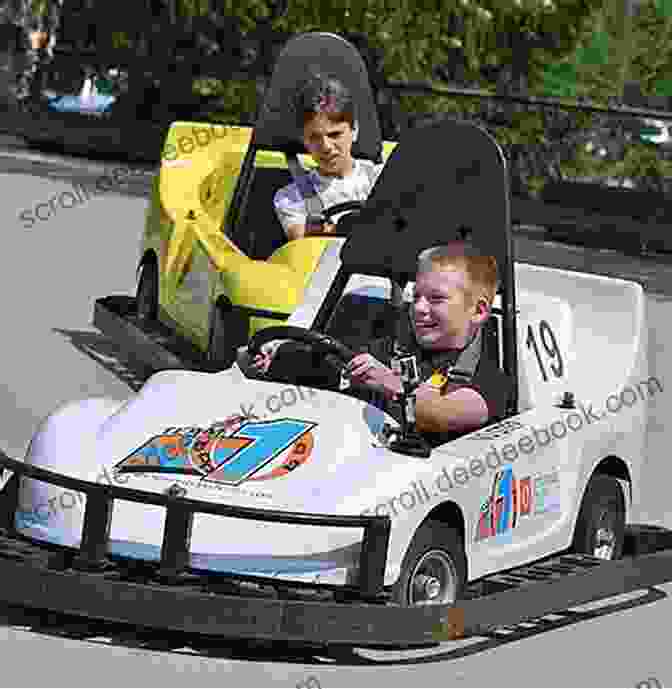 A Young Ben White Sitting In A Go Kart, Smiling NASCAR Racers (First Gear) Ben White