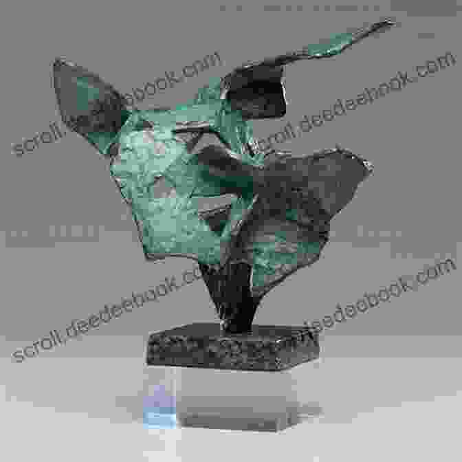 Abstract Bronze Sculpture With Flowing Lines And Intricate Patterns Perhaps A Butterfly Amanda Skenandore