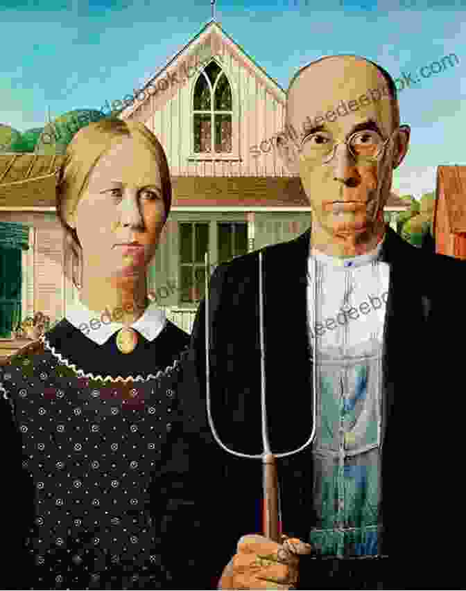 American Gothic By Grant Wood The Home Of Great Paintings A Collection Of One Hundred And Five Famous Pictures