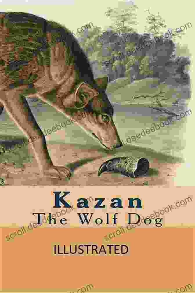 An Illustration Of Kazan, A Heroic Wolf Dog, The Protagonist Of Curwood's Most Famous Novel. Kazan James Oliver Curwood