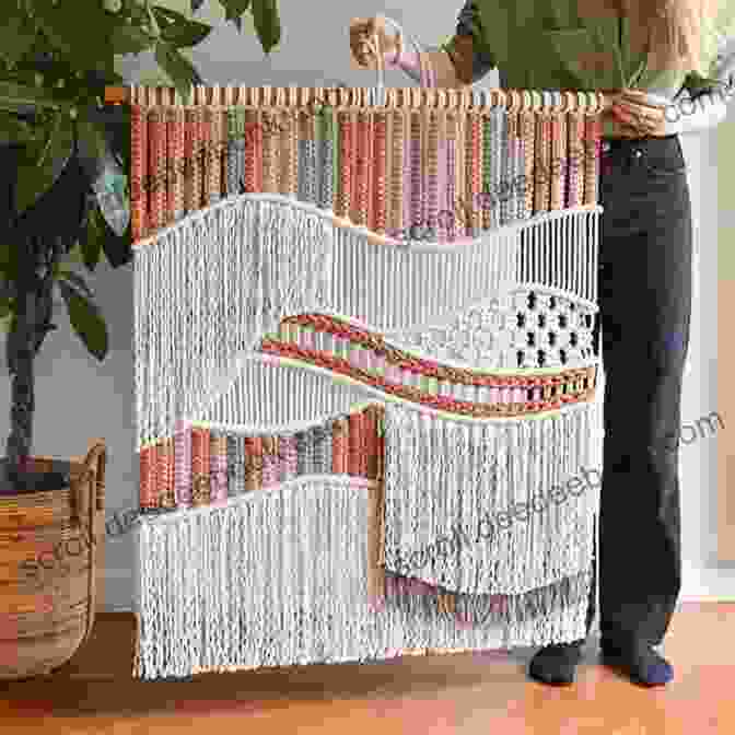 Image Of A Macrame Wall Art Piece Beautiful Macrame: Awesome Ways Make Macrame Internally And Externally