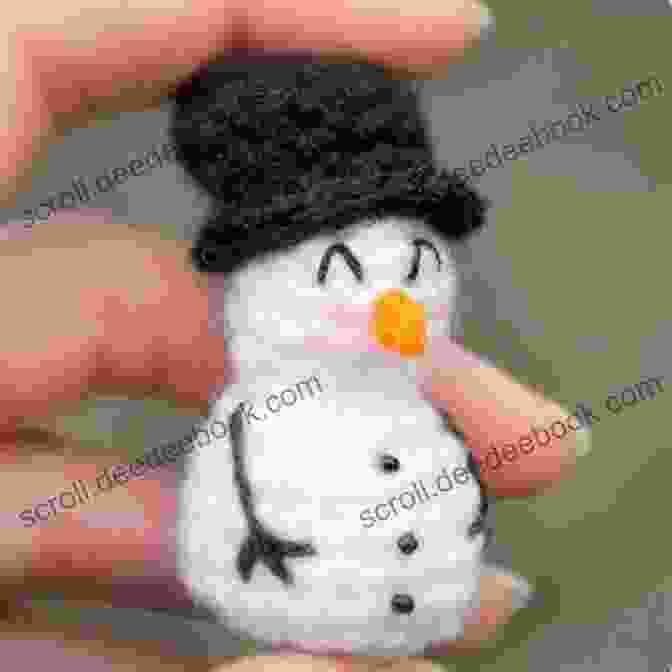 Knitted Snowman Ornament With A Cheerful Smile And Carrot Nose Christmas Ornaments Knit Pattern Set